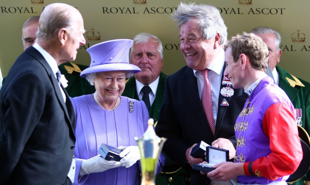 The Queen with Sir Michael Stoute